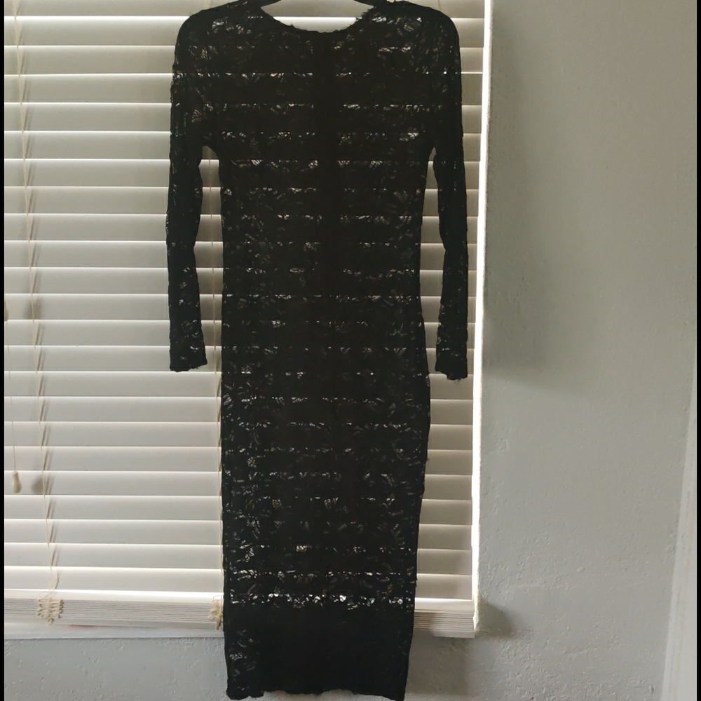 Lace, high dress